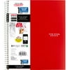 Five Star Wirebound Notebook Plus Study App, 1 Subject, College Ruled, Fire Red (820002B-WMT-MOD)