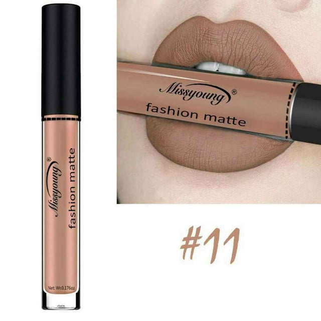 18 Couleurs Rouge à Lèvres Liquide Mat Longue Tenue Brillant à Lèvres Liquide Mat Anti-Traces sur Tasse Encre à Lèvres pour les Lèvres Maquillage Hydratant