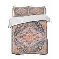 thumbnail image 2 of Pink Orange Blue Twin XL Size Down Alternative Comforter, Lightweight Comforter Quilt Bedding Set with Pillow Shams Ethnic Middle Century Geometric Art All Seasons Bed Comforter Duvet Insert 68"x98", 2 of 7