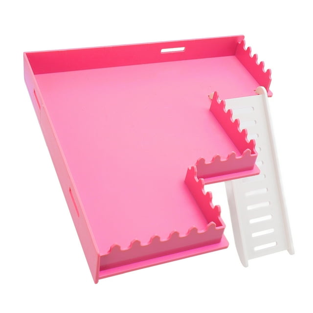 Plataforma Para Hámster, Juguete Para Hacer Ejercicio Seguro, De Plástico, De Pie, Conejillo De Indias, Jaula Para Chinchilla, Escalera Para Escalar