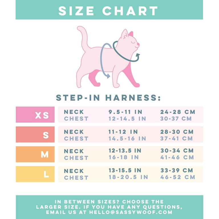 Sassy Meow Cat Step-In Harness Extra Small - Hello Kitty Pink