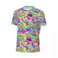 thumbnail image 5 of T Shirt For Men Colorful Hippy T-Shirt Retro Floral Novelty Gym Short Sleeve Quick-drying Tshirt Sum, 5 of 7
