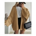 thumbnail image 5 of Women'S Oversized Cardigan Sweaters Fall Long Lantern Sleeve Knit Open Front Sweater Camel M, 5 of 8