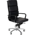 thumbnail image 3 of Silla Oficina Ejecutiva Piel blanca Italiana Grupo Microtec Replica Estilo Eames Aluminium Soft Pad Director ergonómica Minimalista Moderna softpad acojinada Negra Conferencia Sala de Juntas Grupo Microtec Eames Soft Pad, 3 of 4