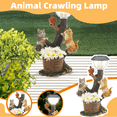 thumbnail image 4 of Solar Powered Garden Lantern, Cute Animal Pond Light Dog Solar Statue Warm White Lawn Solar Light LED Decorative Cute Rabbit Figure Ornament with Led Lantern Decorations (Cat), 4 of 8