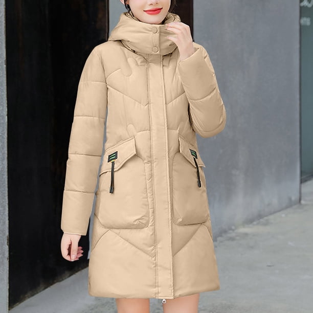 Chaquetas y abrigos casuales con capucha de manga larga para mujer, cárdigan de invierno de manga larga con bolsillo, chaqueta con capucha cálida, cremallera, blusa lisa con parte superior gruesa, abr