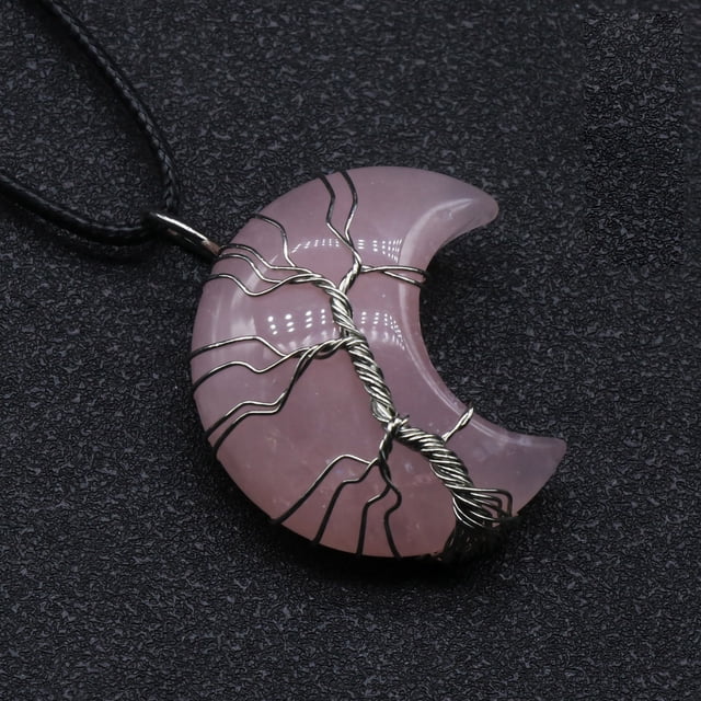 Xihbxyly Colgante de Amatista, Elegante Collar Envuelto En Aventurina Verde, Diseño Relajante de Cordón de Cuero de Opalita, Regalo Único para Cualquier Ocasión, Accesorio de Moda para Hombres y Muje