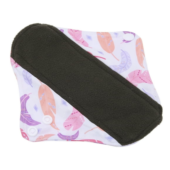 Serviette Hygiénique au Charbon de Bambou, Simple et Élégante, Portable, Compacte, Lavable, Serviette Menstruelle Absorbante pour Rendez-Vous, pour la Maison et les Voyages G65,G66,G72