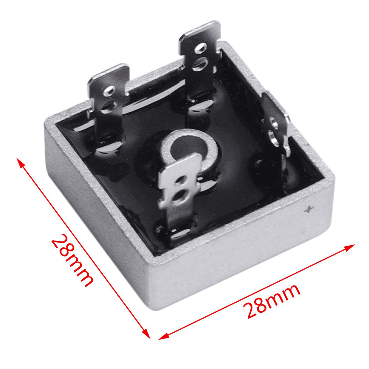 50 PCS 50A 1000V Metal Case Single Phases Diode Bridge Rectifier KBPC5010