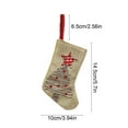 thumbnail image 3 of Christmas Decorations Indoor Christmas Linen Embroidered Christmas Socks Candy Gift Socks Christmas Tree Interior Decorations Decoration Ornaments, 3 of 6
