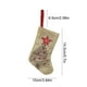 thumbnail image 3 of Adorno navideño con forma de calcetín | Decoración colgante de tela bordada para el árbol de Navidad | Pequeño colgante con forma de calcetín para la decoración festiva del hogar | Juego de 1, 3 of 6