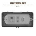 thumbnail image 5 of Milisten Grande Boîte Électrique Extérieure Étanche et Résistante aux Intempéries, Couvercles de Rallonge avec 8 Joints d'Entrée pour Protéger, 5 of 5