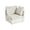 Corner seat - White, variant on BEDEEP Chenille Armrest, White