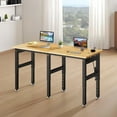thumbnail image 7 of 72" Heavy Duty Work Bench, 5000 LBS Capacity Adjustable Workbench with Power Outlet & Pegboard, Rubber Wood Work Table for Garage, Workshop, Office, Home, 7 of 7