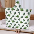 thumbnail image 5 of Cartoon Tractors Harvesters White Pattern Hooded Bath Towel，60"x35" for Ages 3 To 12 Kids, Quick Dry Lightweight Soft Microfiber Hood Beach Towel Cover Up for Kids, 5 of 7