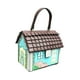 thumbnail image 4 of Bolso de la bolsa en forma de casa bolso de hombro para mujeres bolsas telefónicas únicas para el trabajo Azul, 4 of 8