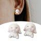 thumbnail image 5 of 2 Piezas Pendientes de Adornos Moda Acrílico Dibujos Animados Ligero Lindo Conejo Pendientes para Mujer Encanto Regalo Boda Conejit , EstiloE Yinane Pendientes Conejo, 5 of 7