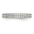 thumbnail image 4 of 14K White Gold Ring Band Wedding Diamond Round , Size 5, 4 of 7