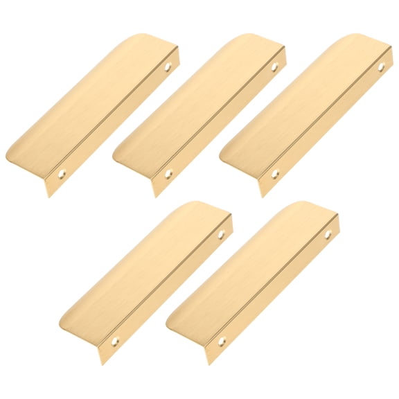WHAMVOX 5PCS Finger Pulls for Cabinets Center Tab Cabinet Handle Edge Pulls Concealed Handles for Kitchen Drawer
