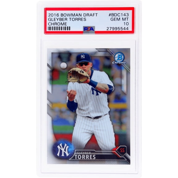Graded 2016 Topps Bowman Draft Gleyber Torres #BDC143 Chrome Rookie RC Baseball Card PSA 10 Gem Mint