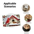 thumbnail image 5 of JOOCAR Winter Cardinals Birdhouse Scene Linen Table Mats Set of 4 for Home Kitchen Table Decor 12x18 inch, 5 of 5