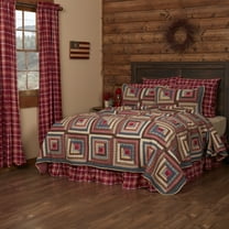 VHC Brands Braxton 3 Piece Quilt Set (1 Luxury King Quilt, 2 King Shams)