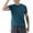 Blue, variant on Men's Reflective Printed Outdoor Sports Running Basketball Fitness Clothing Short Sleeve Solid Color Short Sleeve,M