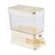 thumbnail image 4 of Cubo dispensador de alimentos para el hogar, contenedor para almacenar granos, dispensador de alimentos, cereales Blanco, 4 of 9