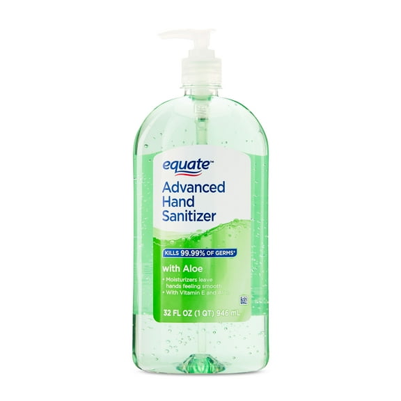 Equate Advanced Hand Sanitizer with Aloe, 32 fl oz
