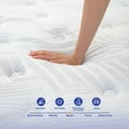 thumbnail image 4 of MRH 12 Twin Mattress Cooling Gel Memory Foam Hybrid Mattress Medium-Firm Breathable Pressure Relief White CertiPUR-US Certified Mattress with individually Pocket Springs for Kids and Adults, 4 of 8