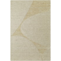 Hauteloom Vanya Wool Living Room, Bedroom Area Rug - Contemporary - Ash, Tan - 2' x 3'