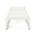 thumbnail image 5 of GDF Studio Camdyn Outdoor Mesh and Aluminum Armless Adjustable Chaise Lounges, Set of 2, White, 5 of 10