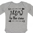 thumbnail image 4 of Inktastic Baby New to the Crew Arrows Boys or Girls Long Sleeve Baby Bodysuit, 4 of 5