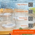thumbnail image 4 of Stölzle Lausitz Power 12.75 Oz Stemless White Wine Glasses (Set of 4) - Lead-Free Crystal, Dishwasher Safe, Contemporary Design for Pinot Grigio & Chardonnay - Elegant Glassware for Home & Bar, 4 of 6