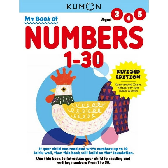 Kumon My Book of Numbers 1-30: Revised Ed, (Paperback)
