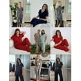 thumbnail image 5 of Avidlove Women's Pajama Sets Button Down Top and Capri Pant Sleepwear Short Sleeve Pj Loungewear with Pocket, 5 of 6