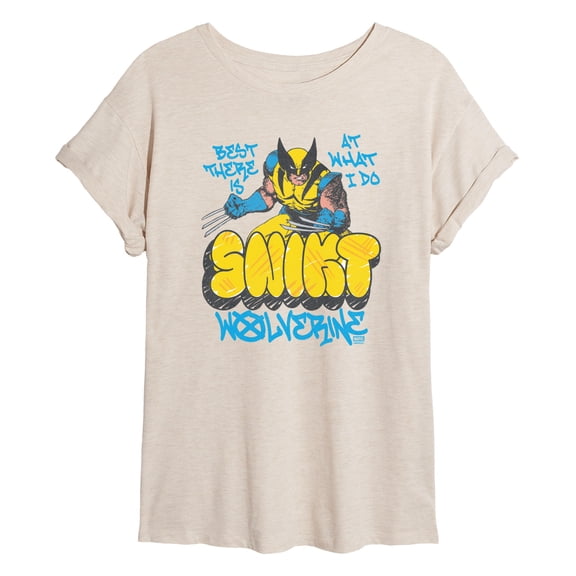 Wolverine - Wolverine Street - Juniors Oversized Graphic T-Shirt