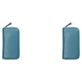 thumbnail image 1 of Funda de cuero Qarigey para llaves y monedero multifuncional color Azul 2Conjunto, 1 of 6