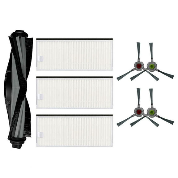 For Ecovacs DEEBOT Buddy Pack U2 Robot Filters, Main Brush & Side Brushes For Hard Floor Carpet Pet Hair Cleaning Accessories