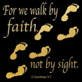 thumbnail image 2 of Saunders, Alonzo 12x12 White Modern Wood Framed Museum Art Print Titled - Walk By Faith 3, 2 of 4