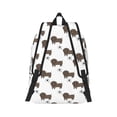 thumbnail image 2 of Bixox Dachshund Dog Printing Canvas Backpack Lightweight Casual Travel Backpack School Backpack Fits 15.6 Inch Notebook, 2 of 5