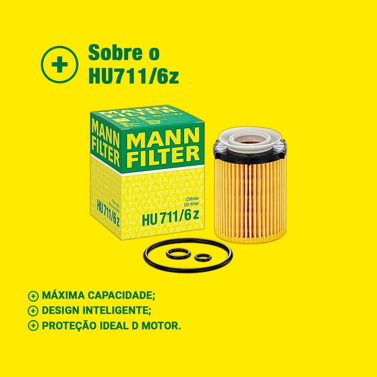 Mann-Hummel HU 711/6 Z - Oil Filter Element - Metal Free Fits