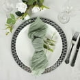 thumbnail image 3 of BalsaCircle 5 Pieces Dusty Sage 21" Cheesecloth Gauze Cotton Table Napkins, 3 of 8