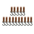 thumbnail image 2 of Leather S Hooks, Portable Multifunctional Compact Sturdy Easy To Install Leather S Hangers  for Camping Black,Brown, 2 of 8