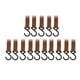 thumbnail image 2 of Perchas de cuero en forma de S Jadeshay 15 piezas ganchos de cuero para estantes, 2 of 14
