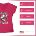 thumbnail image 6 of Greatest Country in the World Women's V-Neck T-shirt Cowgirl Cowboy Girlfriend Southwest Rodeo Country Western Rancher Tee, 6 of 7