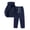 Navy, variant on WIZUTIZ Men's Casual Set Solid Color Long Sleeve Pullover Hoodie Top Elastic Waist Drawstring Straight Leg Pants Two-Piece Outfit Polyester for Beach Party Daily All-Season Wear