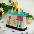 thumbnail image 4 of [All You Need] Embroidered Applique Fabric Art Tote Bag / Shopper Bag (9.3*7.2*4.2), 4 of 5
