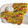 thumbnail image 1 of Taco Blanket Taco Tuesday Throw Blankets for Girls Boys Funny Tacos Fleece Cozy Throws Warm Soft Fuzzy Mexican Food Plush Stuff for Bedding Sofa Bed Decor Gifts for Taco Lovers Kids Men Women 50"x40", 1 of 4