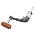 thumbnail image 1 of Wood Knob Metal Spinning Reel Handle Replacement for LINNHUE 1000-4000, 1 of 9